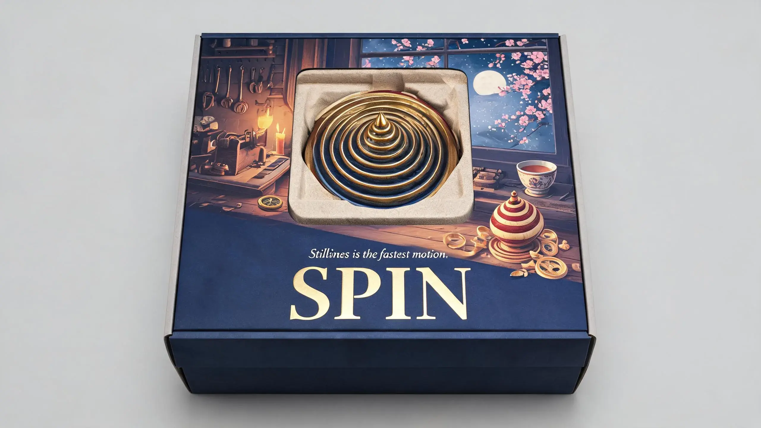 SPINNING TOP · SPIN · 纸塑浮雕玩具包装