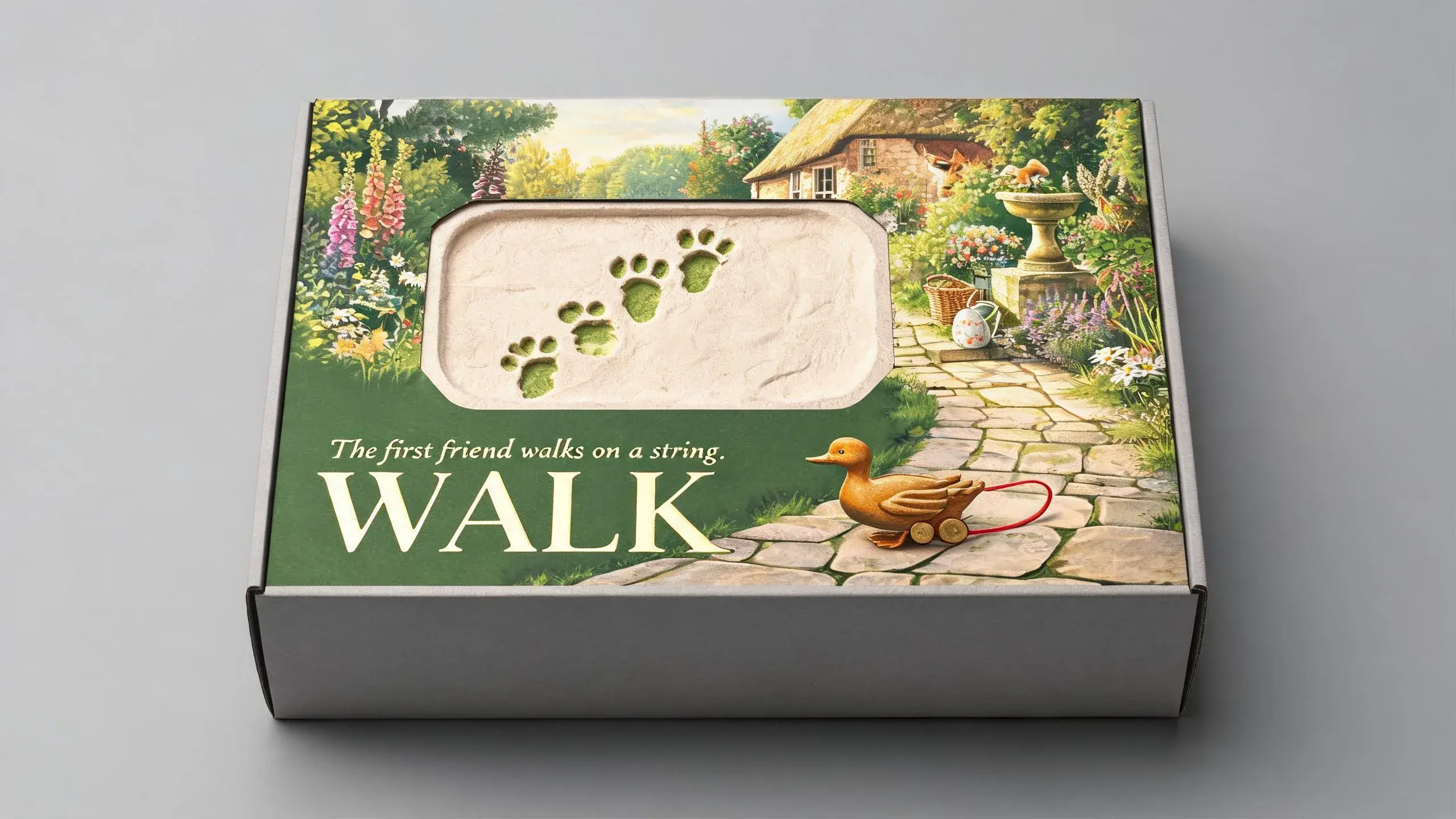 PULL DUCK · WALK · 纸塑浮雕玩具包装
